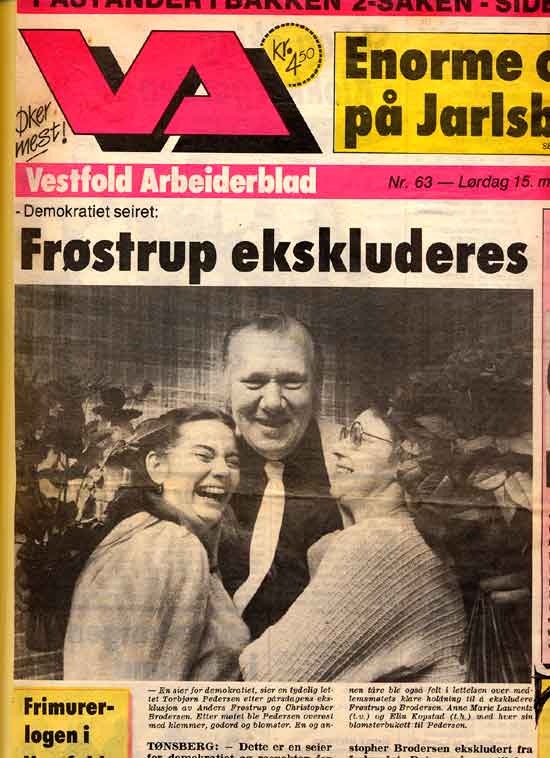 Avisklipp: Eksklusjon i fagbevegelsen