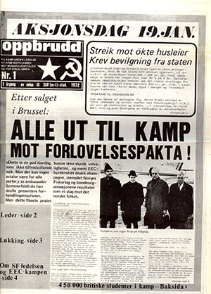 Oppbrudd nr. 1, 1972