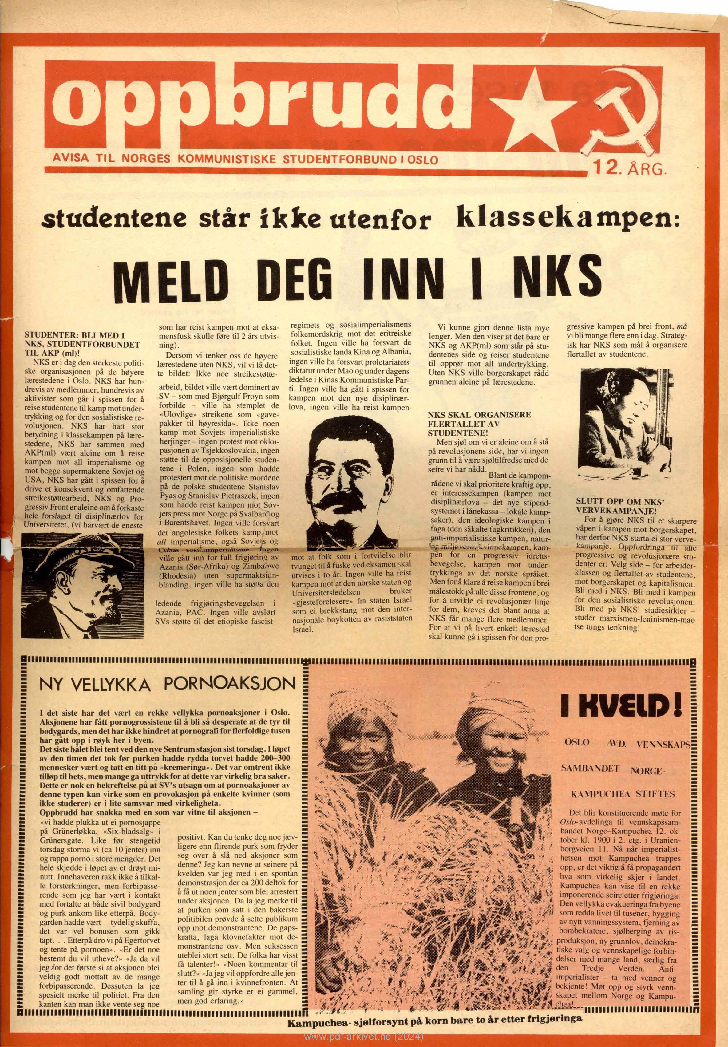 Oppbrudd oktober 1977